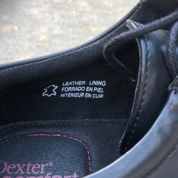 Mens Dexter Comfort Black No Scuff Shoes size 81/2 - Picture 5 of 5